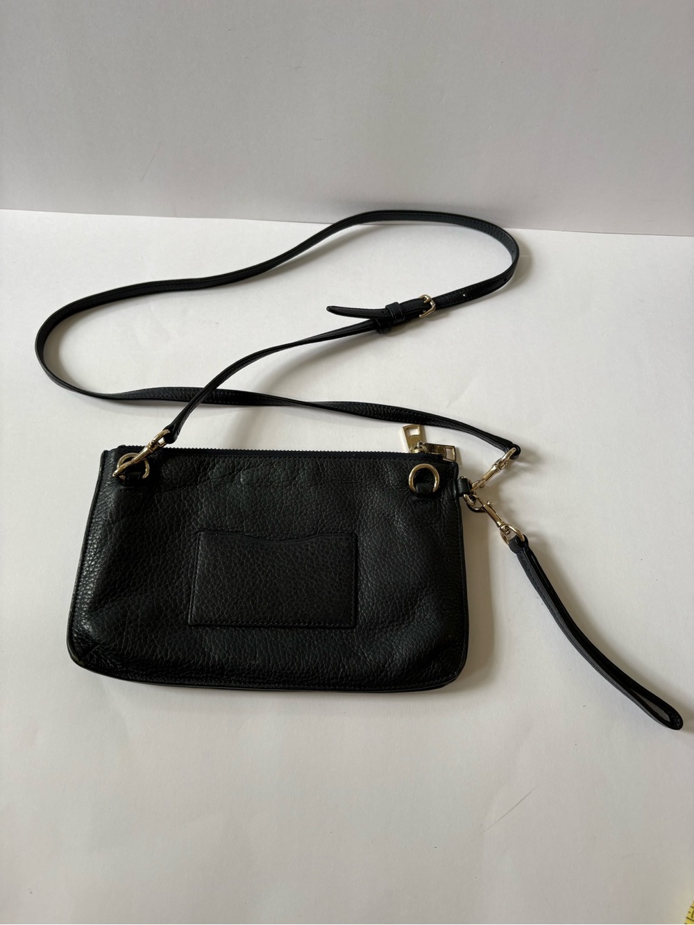 Coach Lyla Pebbled Leather Crossbody Purse Bag Dark Navy Blue Academia Career - Picture 4 of 13